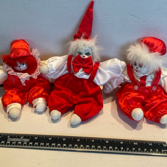 Other - Vintage Three Valentines or Christmas Clowns